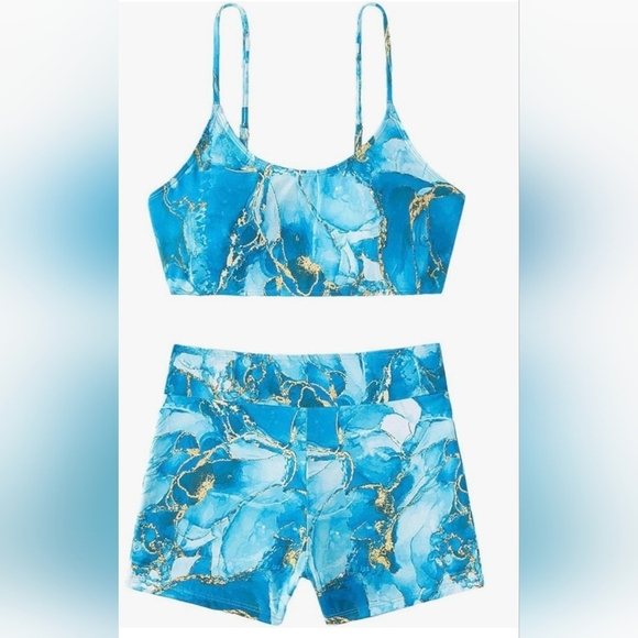 Floerns Women's Tie Dye Ruched Bikini #618 NWOT - Picture 8 of 11